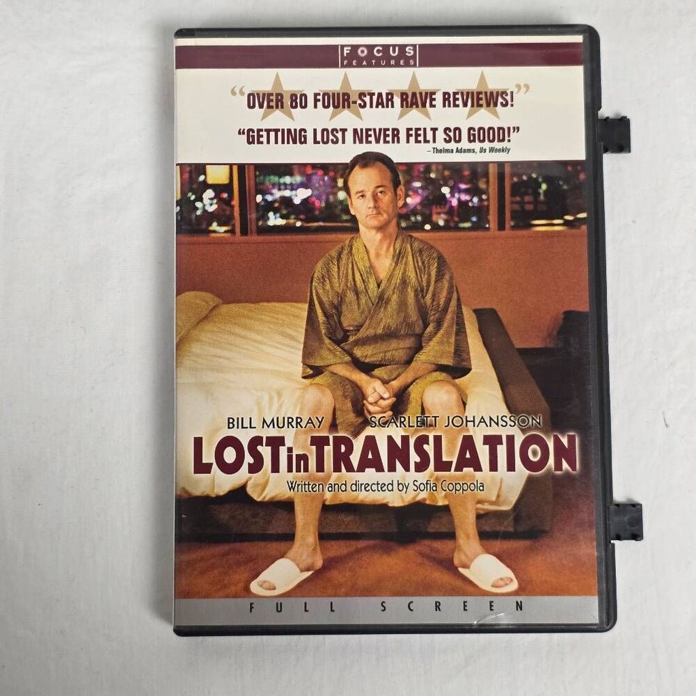 Lost in Translation DVD Bill Murray Full Screen